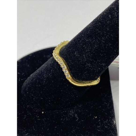 Giani Bernini Cubic Zirconia Wave Band in Sterling Silver Ring MSRP $80 CP537 - Picture 2 of 4